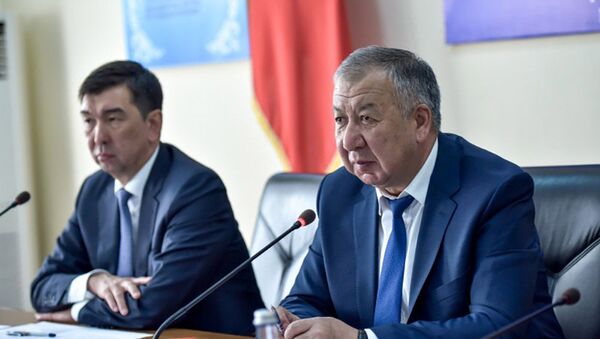 Первый вице-премьер-министр Кубатбек Боронов выступил на коллегии мэрии Бишкека об итогах социально-экономического развития столицы за 2019-й и задачах на предстоящий год - Sputnik Кыргызстан