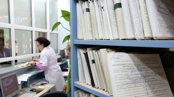 Регистратура в больнице. Архивное фото - Sputnik Кыргызстан