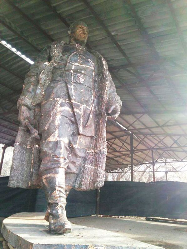 Бишкек баатырдын колодон жасалган эстелиги даяр болду. Сүрөт - Sputnik Кыргызстан