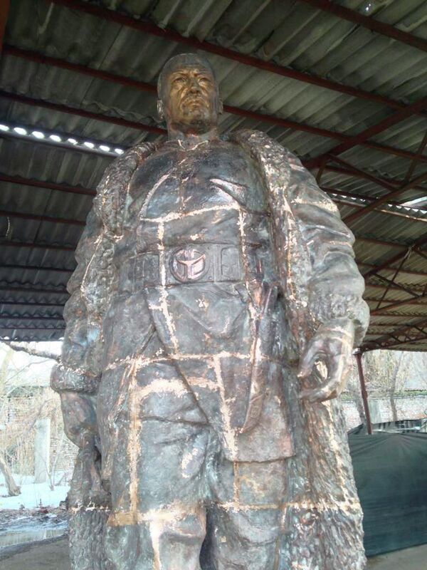 Бишкек баатырдын колодон жасалган эстелиги даяр болду. Сүрөт - Sputnik Кыргызстан