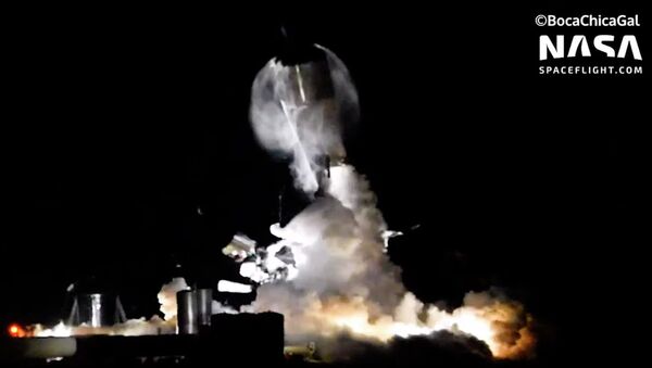 Взорвался на испытаниях прототип космического корабля Starship SN1. Видео - Sputnik Кыргызстан