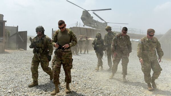Американские военнослужащие на оперативной базе в восточной провинции Нангархар, Афганистан. Архивное фото - Sputnik Кыргызстан