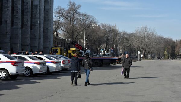 Обстановка на площади Ала-Тоо в связи с митингами - Sputnik Кыргызстан