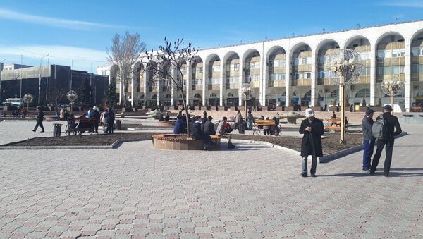 Обстановка на площади Ала-Тоо в связи с предстоящими митингами в Бишкеке - Sputnik Кыргызстан