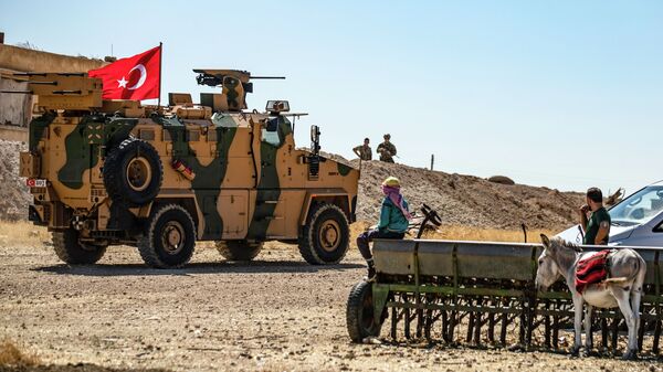 Патрулирование турецких военных машин вместе с американскими военными - Sputnik Кыргызстан