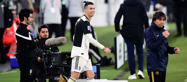 Нападающий Ювентуса Криштиану Роналду на матче 26-го тура серии A против Интера в Турине, Италия. 8 марта 2020 года - Sputnik Кыргызстан