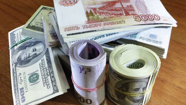Денежные купюры: рубли, евро и доллары США. Архивное фото - Sputnik Кыргызстан