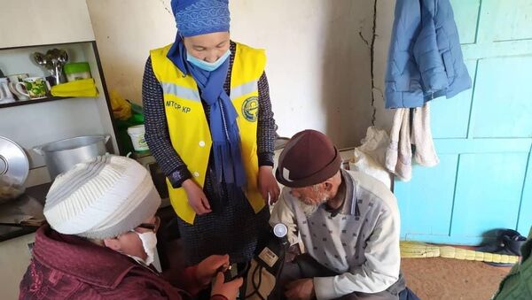 Сотрудники социальных служб помогают одинкоми пожилым людям - Sputnik Кыргызстан