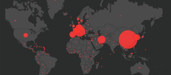 В России — 438, в Казахстане — 60, в РУз — 46. Карта с зараженными COVID - Sputnik Кыргызстан