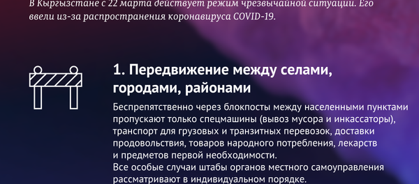 Правила и рекомендации для кыргызстанцев при режиме ЧС Правила и рекомендации для кыргызстанцев при режиме ЧС - Sputnik Кыргызстан