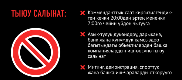 Өзгөчө абал учурунда өзүңдү алып жүрүү эрежелери - Sputnik Кыргызстан