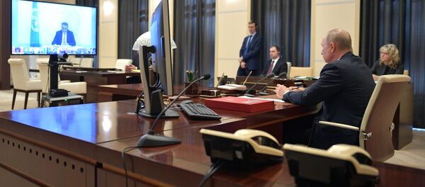 G20 онлайн саммитине катышып жаткан Россиянын президенти Владимир Путин - Sputnik Кыргызстан