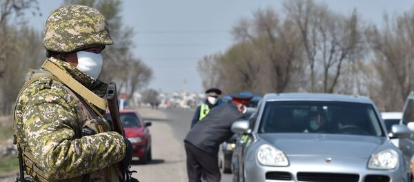 Көчөнү көзөмөлдөп жаткан ИИМ кызматкерлери - Sputnik Кыргызстан