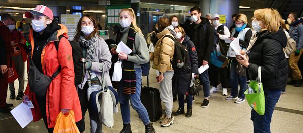 Усиление санитарного контроля в аэропорту Внуково в связи с коронавирусом - Sputnik Кыргызстан