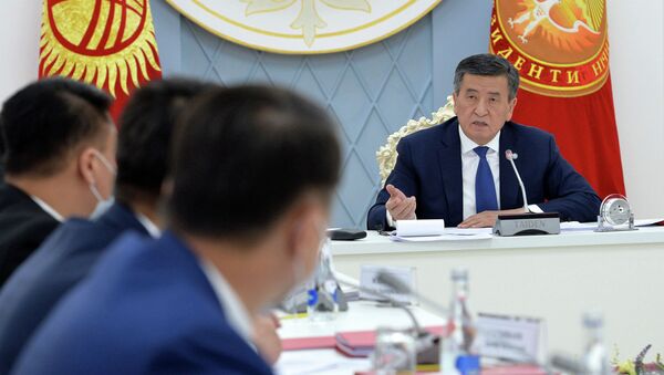 Президент КР Сооронбай Жээнбеков на заседании Совета безопасности. Архивное фото - Sputnik Кыргызстан