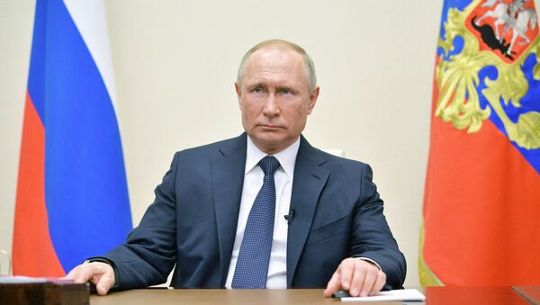 Президент РФ В. Путин выступил с обращением к гражданам - Sputnik Кыргызстан