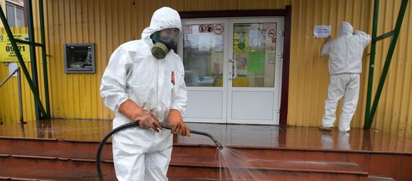 Дезинфекция улиц в Ленинградской области Дезинфекция улиц в Ленинградской области - Sputnik Кыргызстан