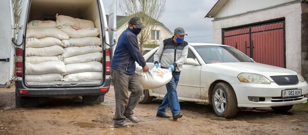 Материальная помощь многодетным и малоимущим семьям в Бишкеке. Архивное фото - Sputnik Кыргызстан