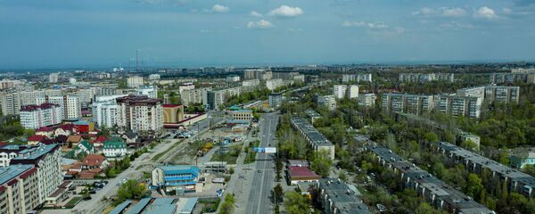 Вид на южные микрорайоны Бишкека с дрона. Архивное фото - Sputnik Кыргызстан