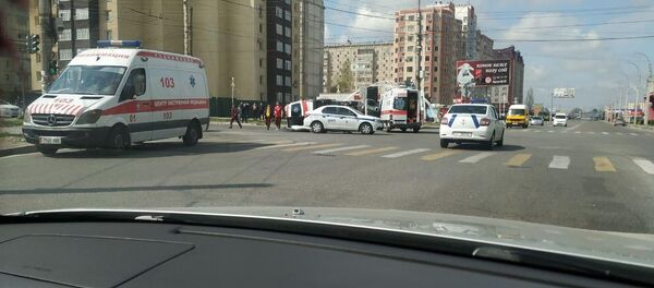 ДТП с участием скорой помощи в микрорайоне Джал - Sputnik Кыргызстан