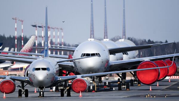 Самолеты на стоянке в аэропорту Шереметьево - Sputnik Кыргызстан