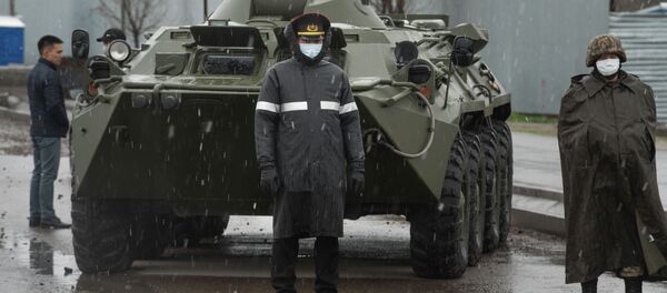 Блокпосты на въезде в Алма-Ату Блокпосты на въезде в Алма-Ату - Sputnik Кыргызстан