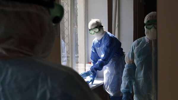 Госпиталь для лечения больных коронавирусом в Краснодарском крае - Sputnik Кыргызстан