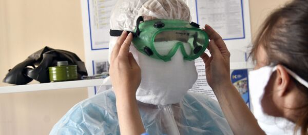 Госпиталь для лечения больных коронавирусом в Краснодарском крае Госпиталь для лечения больных коронавирусом в Краснодарском крае - Sputnik Кыргызстан