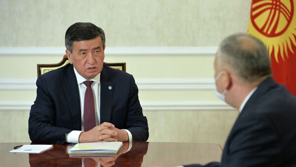 Президент Сооронбай Жээнбеков принял первого вице-премьер-министра Кубатбека Боронова - Sputnik Кыргызстан