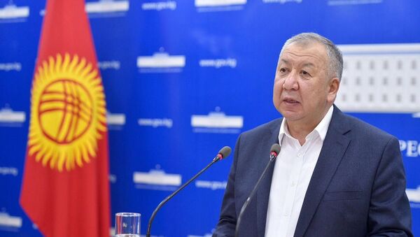 Первый вице-премьер-министр КР Кубатбек Боронов. Архивное фото - Sputnik Кыргызстан