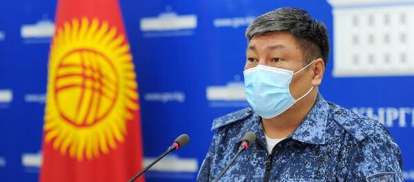 Бишкек шаарынын коменданты Алмаз Орозалиев брифинг учурунда Бишкек шаарынын коменданты Алмаз Орозалиев брифинг учурунда - Sputnik Кыргызстан