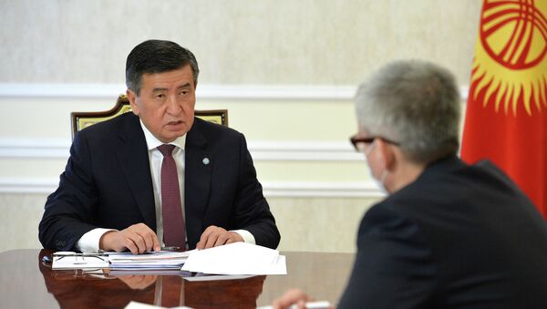 Президент КР Сооронбай Жээнбеков  принял вице-премьер-министра Эркина Асрандиева - Sputnik Кыргызстан