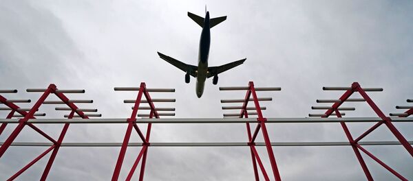 Самолет заходит на посадку. Архивное фото - Sputnik Кыргызстан