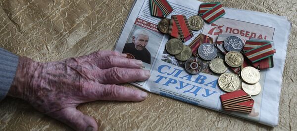 Ветеран Великой Отечественной войны А. М. Хавтурин  - Sputnik Кыргызстан