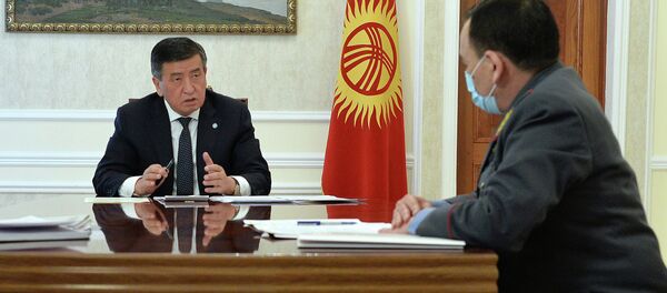 Президент КР Сооронбай Жээнбеков сегодня, 23 апреля, принял министра внутренних дел Кыргызстана Кашкара Джунушалиева - Sputnik Кыргызстан