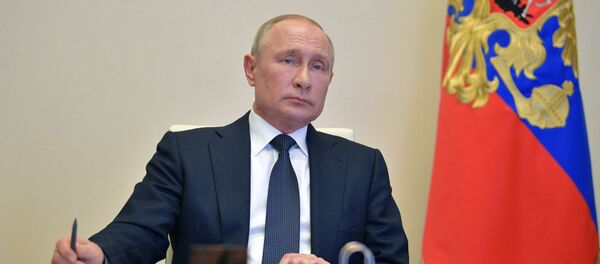 Президент РФ В. Путин провел совещание с главами регионов по борьбе с распространением коронавируса в РФ - Sputnik Кыргызстан