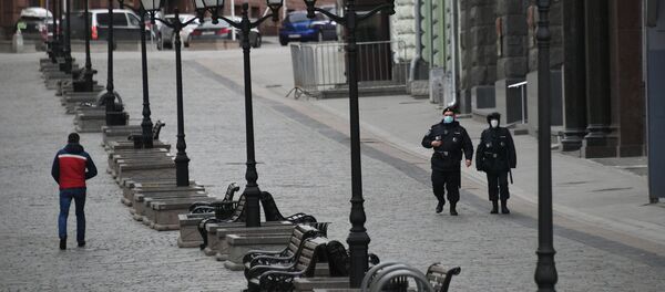 Москва во время режима повышенной готовности из-за коронавируса Москва во время режима повышенной готовности из-за коронавируса - Sputnik Кыргызстан