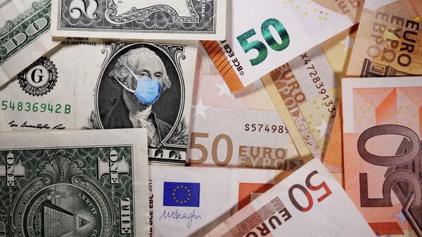 Доллар жана евро купюралары. Иллюстративдик сүрөт - Sputnik Кыргызстан