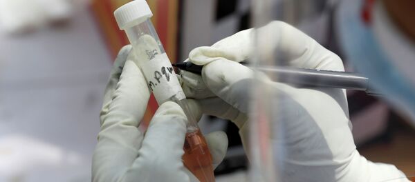 Коронавируска анализ жасоо үчүн алынган үлгү Коронавируска анализ жасоо үчүн алынган үлгү - Sputnik Кыргызстан