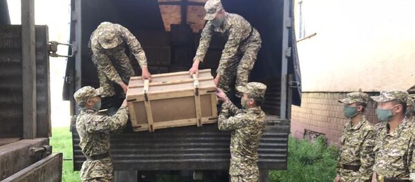 Передача средств защиты Министерством обороны России Вооруженным силам Кыргызстана - Sputnik Кыргызстан