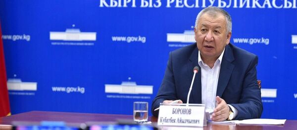 Биринчи вице-премьер Кубатбек Боронов Биринчи вице-премьер Кубатбек Боронов - Sputnik Кыргызстан
