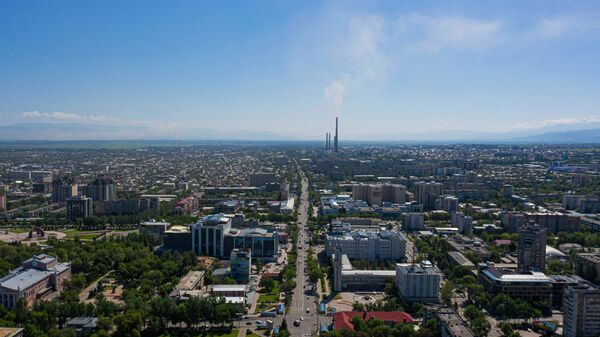 Вид с дрона на город Бишкек, после завершения режима чрезвычайного положения - Sputnik Кыргызстан