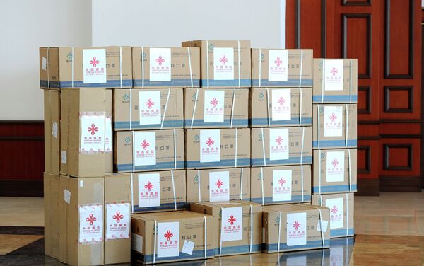 Китай в качестве гуманитарной помощи предоставил Кыргызстану медицинские средства. - Sputnik Кыргызстан