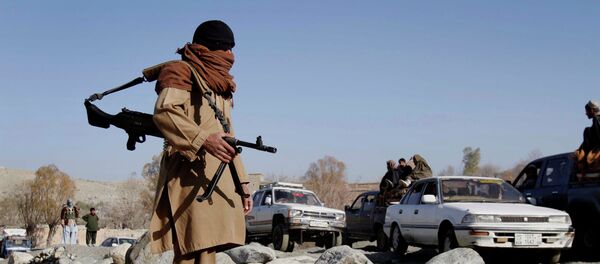 Ооганстандын Нангархар провинциясындагы өткөрмө бекетте Талибан радикал согушкери. Архив - Sputnik Кыргызстан