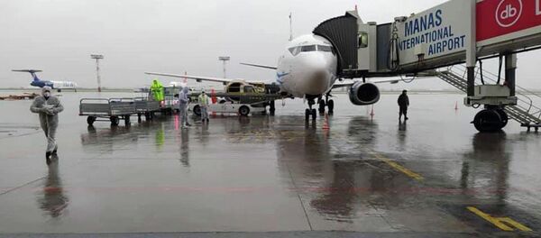 Прилет чартерного рейса Москва-Бишкек в аэропорт Манас - Sputnik Кыргызстан