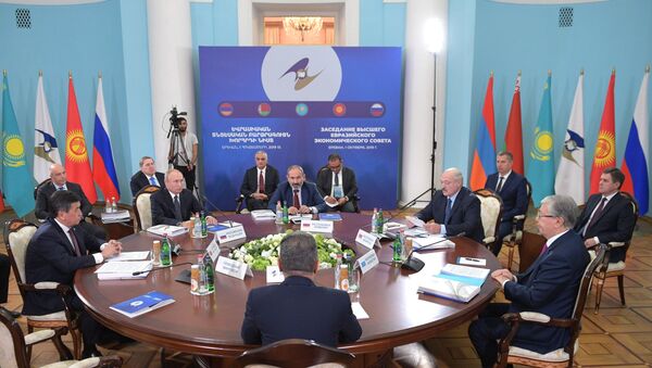 Заседание Высшего евразийского экономического совета (ВЕЭС) в узком составе в Ереване. Архивное фото - Sputnik Кыргызстан