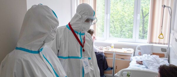 Госпиталь COVID-19 в УКБ №2 Первого МГМУ им. И. М. Сеченова - Sputnik Кыргызстан