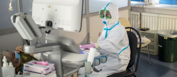 Госпиталь COVID-19 в УКБ №2 Первого МГМУ им. И. М. Сеченова Госпиталь COVID-19 в УКБ №2 Первого МГМУ им. И. М. Сеченова - Sputnik Кыргызстан