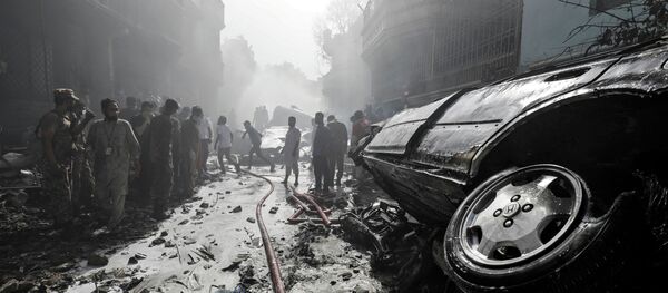 Карачи шаарында кулаган учактын орду - Sputnik Кыргызстан