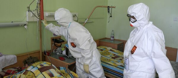 Госпиталь COVID-19 в больнице № 122 им. Л. Г. Соколова - Sputnik Кыргызстан